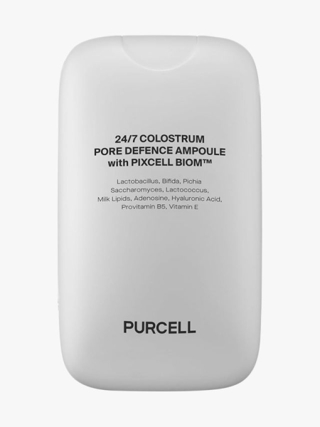 Purcell 24/7 Colostrum Pore Defence Ampoule Mist in branded component on a light gray background